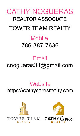 Cathy back Standard Size (US) Business Cards Portrait